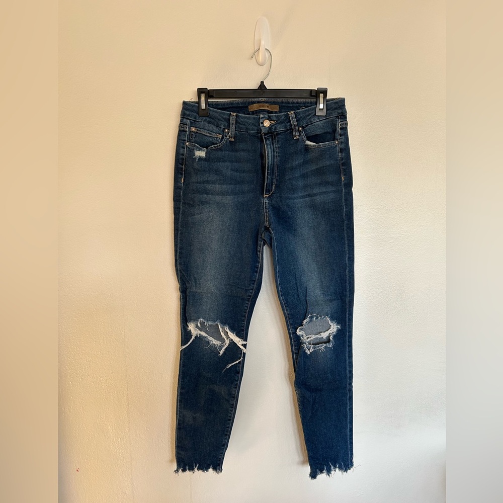 Joe’s Flawless Distressed Straight Leg Jeans